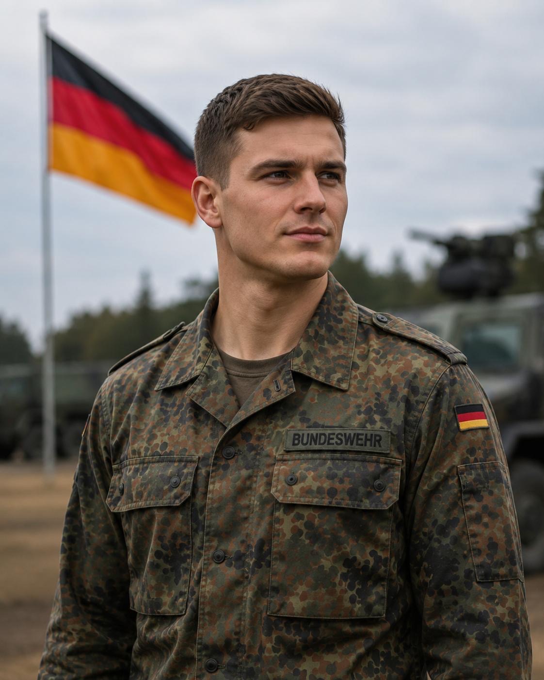 Soldat auf Zeit – Versicherungsbeispiel Tom Junger Soldat auf Zeit der Bundeswehr als Beispiel für die passende Versicherungsabsicherung zu Beginn der Dienstzeit.