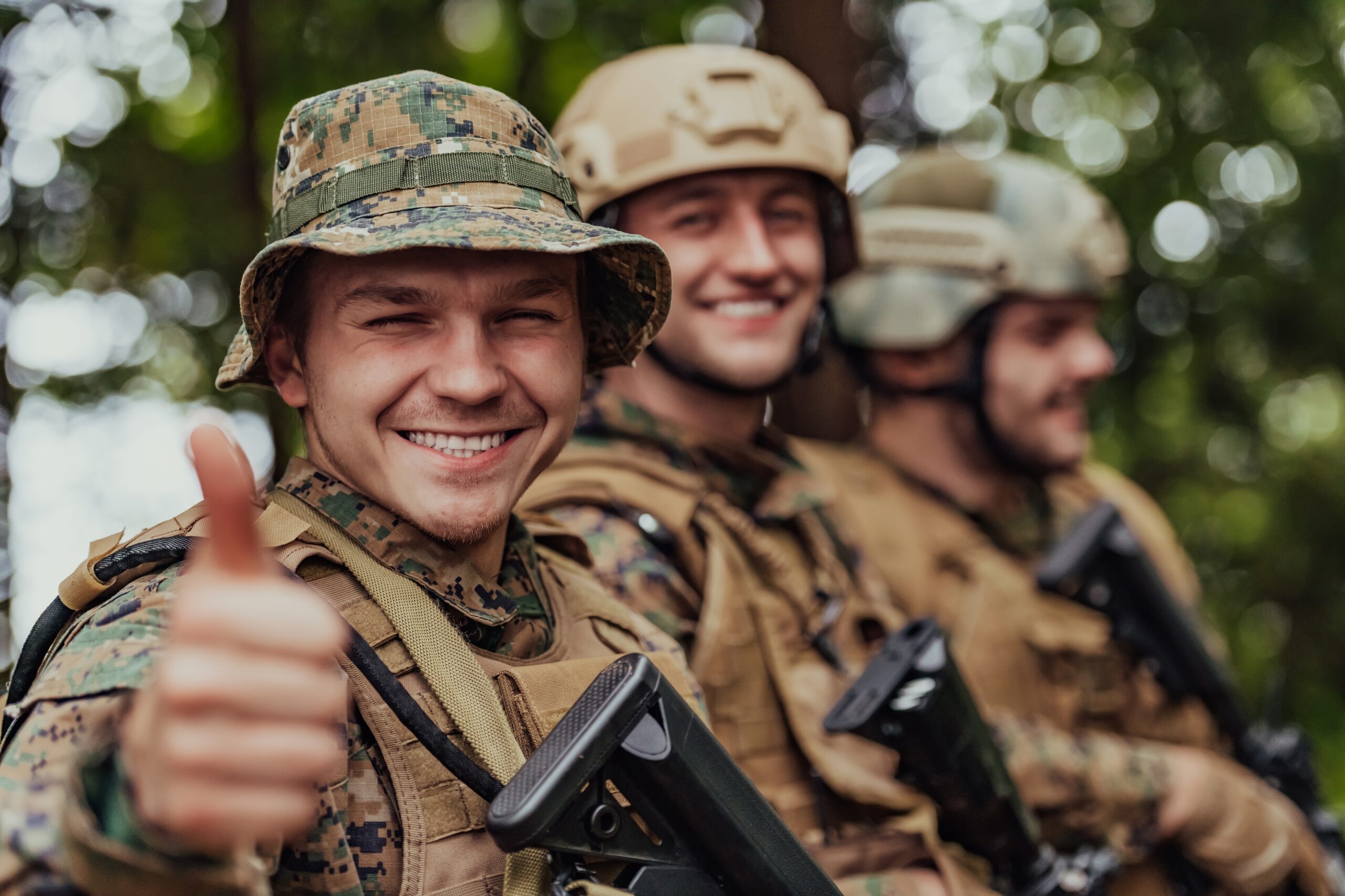 Soldaten auf Zeit der Bundeswehr während der Ausbildung